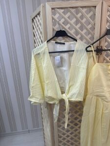 çizgili bağlamalı gömlek