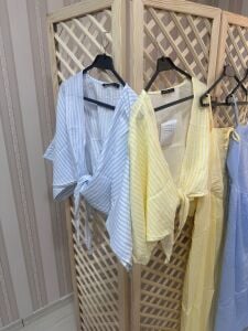 çizgili bağlamalı gömlek