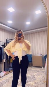 çizgili bağlamalı gömlek