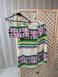 ETNİK DESEN BÜSTİYER TAKIM