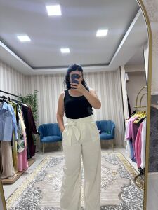 KETEN BAĞLAMALI PANTOLON