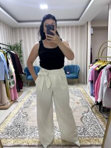 KETEN BAĞLAMALI PANTOLON