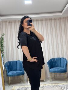 OYS OVERSİZE TİŞÖRT SİYAH