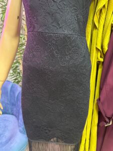 PREMİUM SİYAH GECE ELBİSESİ