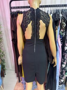 PREMİUM SİYAH DEKOLTELİ ELBİSE