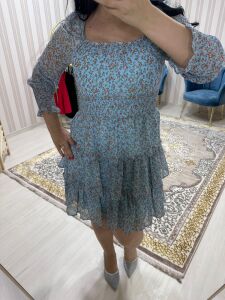 TÜL KOLLU KATKAT ELBİSE