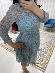 TÜL KOLLU KATKAT ELBİSE