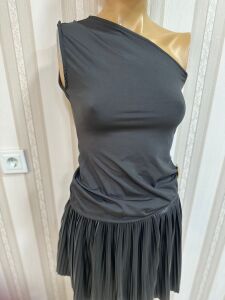 suni deri şortlu etek