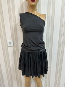 suni deri şortlu etek