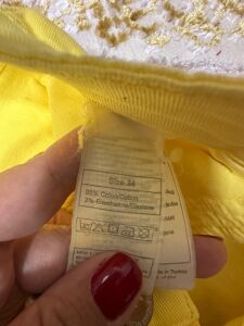 marka sarı mini şort