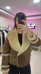 KRUVAZE YAKA KAHVE BEJ MONT