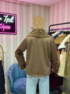 KRUVAZE YAKA KAHVE MONT