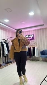 PELUŞ YAKA MONT CAMEL CAMEL