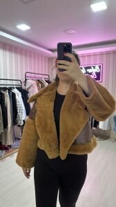 PELUŞ YAKA MONT CAMEL CAMEL