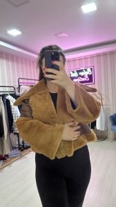 PELUŞ YAKA MONT CAMEL CAMEL