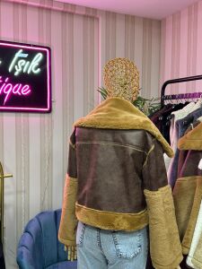 PELUŞ YAKA MONT CAMEL CAMEL