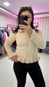 DÜĞMELİ HIRKA TAŞ RENK