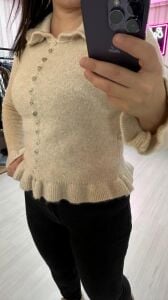 DÜĞMELİ HIRKA TAŞ RENK