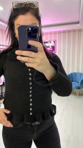 SİYAH DÜĞMELİ HIRKA