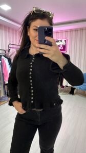 SİYAH DÜĞMELİ HIRKA