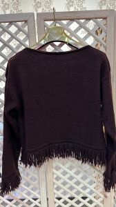 KAHVE PÜSKÜLLÜ KAZAK