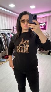 PELUŞ LEOPARLI SWEAT