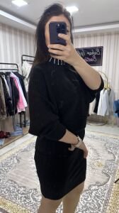 Triko kazaklı elbise